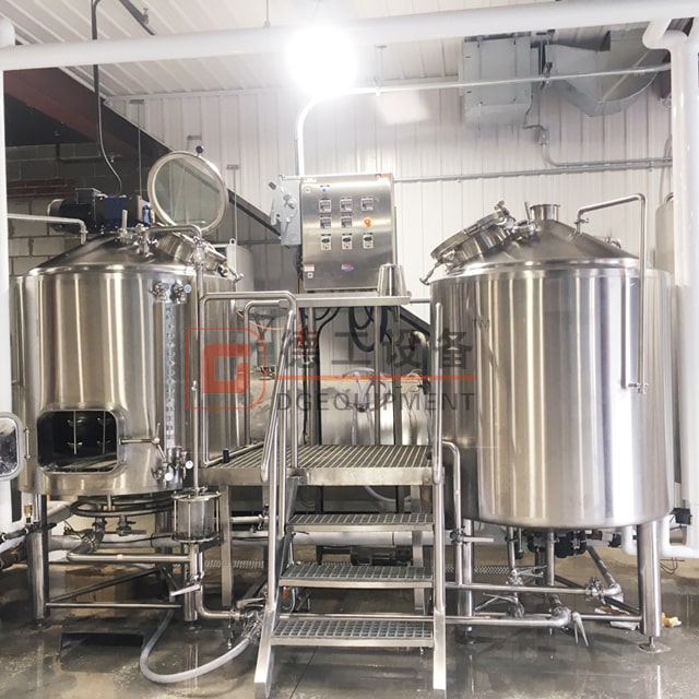 500L Stainless Steel Small Beer Production Equipment With TwoVessel