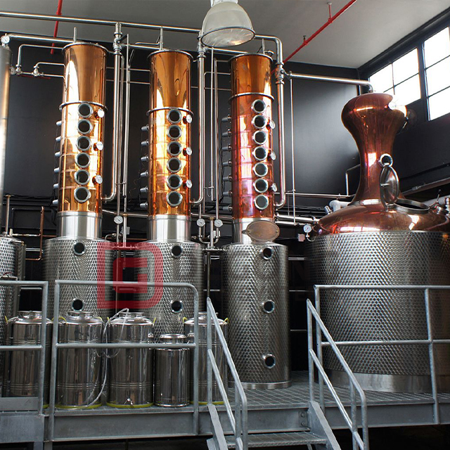 3000L 5000L Commercial Distillery Copper Column Still Alcohol Distillation Equipment for Sale