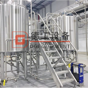 2000L Industrial Used Turnkey 2/3/4 Vessels Steam Heated Brewhouse Brewing System Provided by Chinese Best Manufacturer