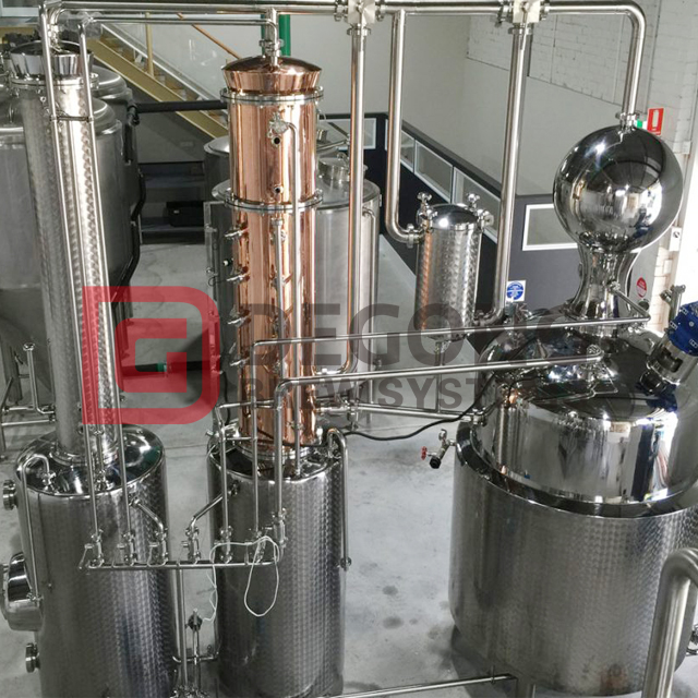 500L1000L turnkey Multifunctional copper distilling equipment for sale 
