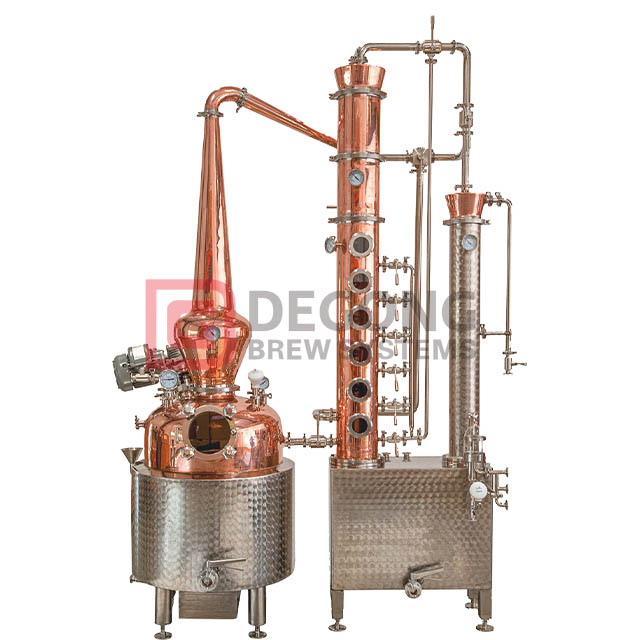 300L Multifunctional Distillation Equipment Brandy Distiller Gin Copper Distillery Pot And Column Still