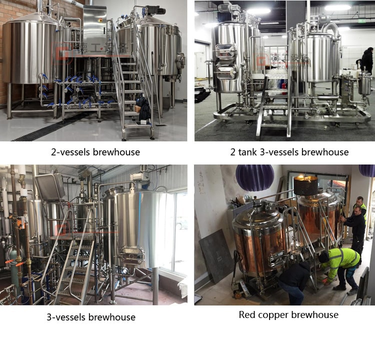 600L 3 Vessels Wort Production System/ Beer Brewhouse for Commercial