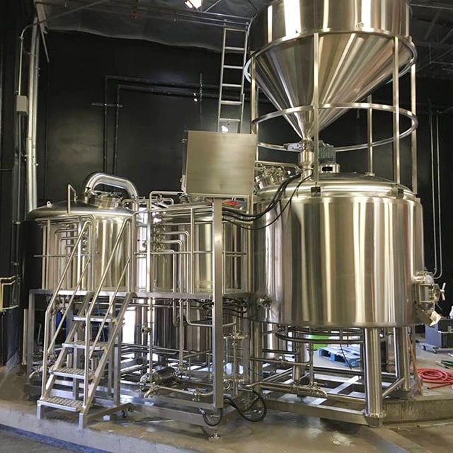 1000L Stainless Steel Fermentation Beer Brewery Equipment 3 Vessels