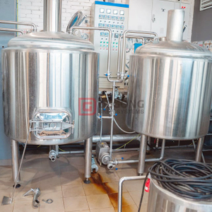 1000L Beer Brewery Equipment Steam Heating Brewkettle 3 Vessel Semi-automatic Brewhouse for America 